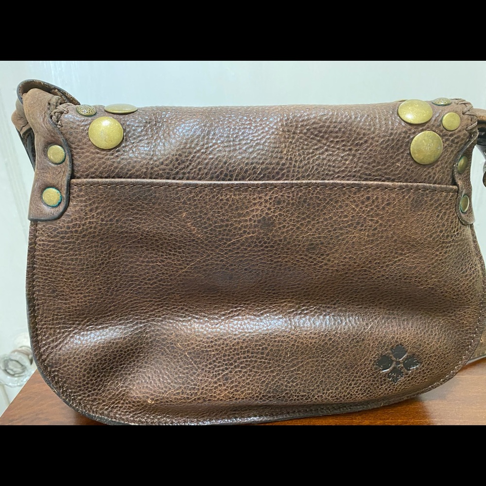 Patricia Nash chocolate brown leather shoulder bag - Picture 3 of 4
